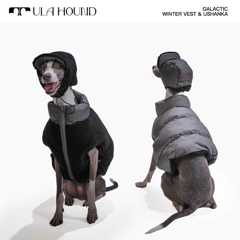 ITALIAN GREYHOUND & WHIPPET WINTER VEST(REVERSIBLE)