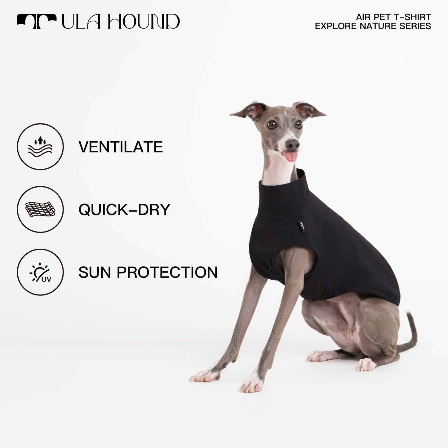 ITALIAN GREYHOUND & WHIPPET DOG OUTDOOR AIRISM, QUICK-DRY VEST