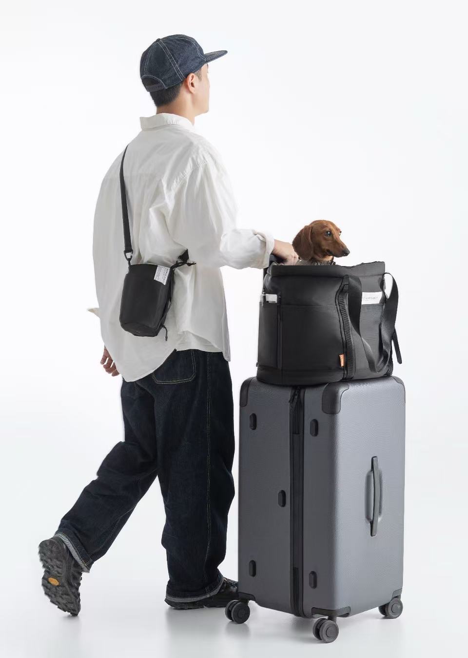 2-in-1 Dog & Commuter Tote | Holds 7kg Pet | Converts to a Cozy Bed | Spacious & Practical